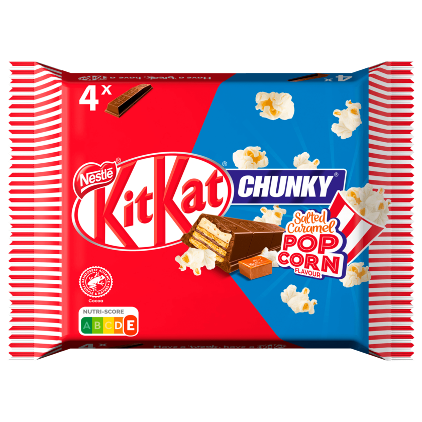 KitKat Chunky Salted Caramel Popcorn Flavour 4x42g